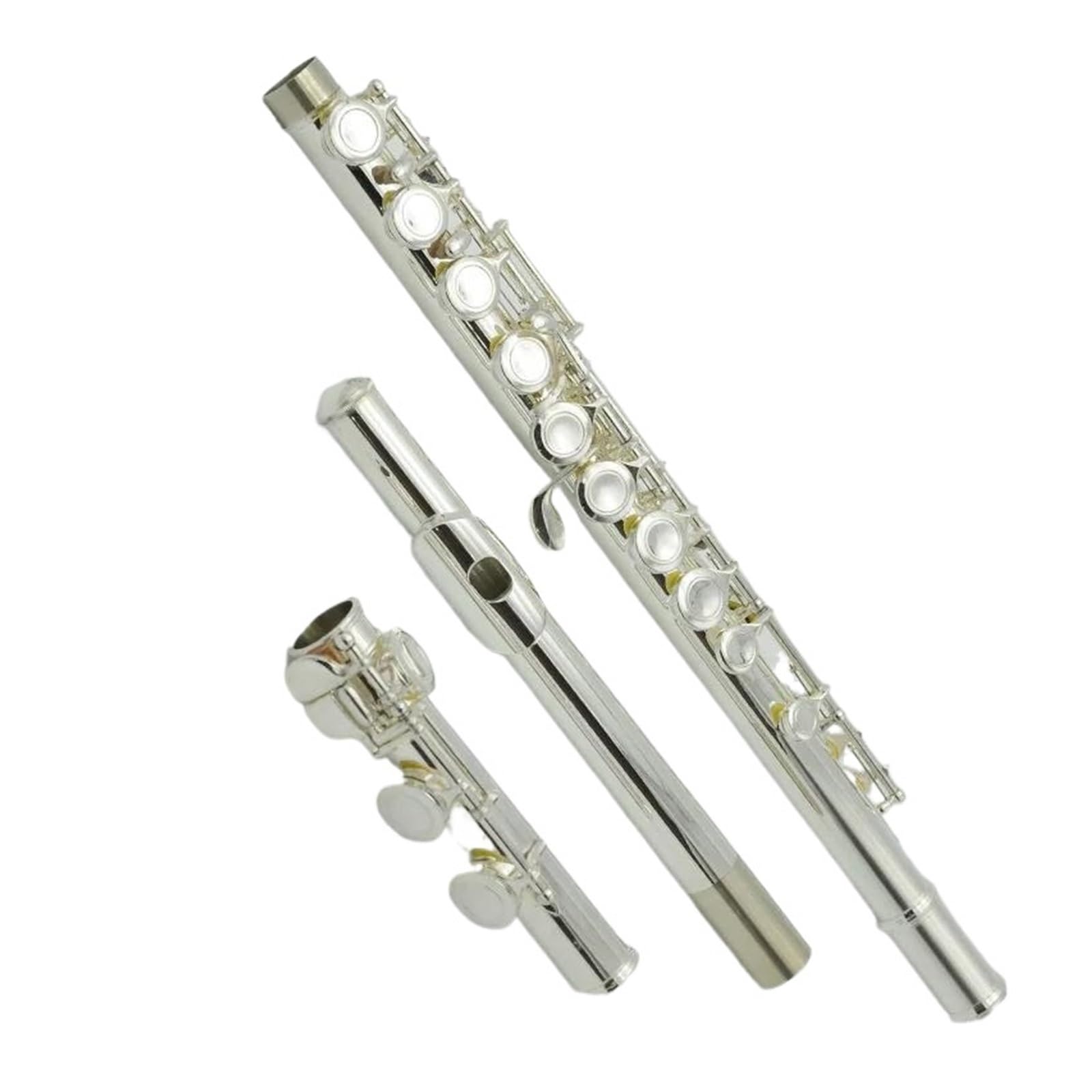 Flauto Scuola professionale Flauto dolce 16 tasti Flauto traverso in argento Accessori per strumenti musicali Tradizionali nativi