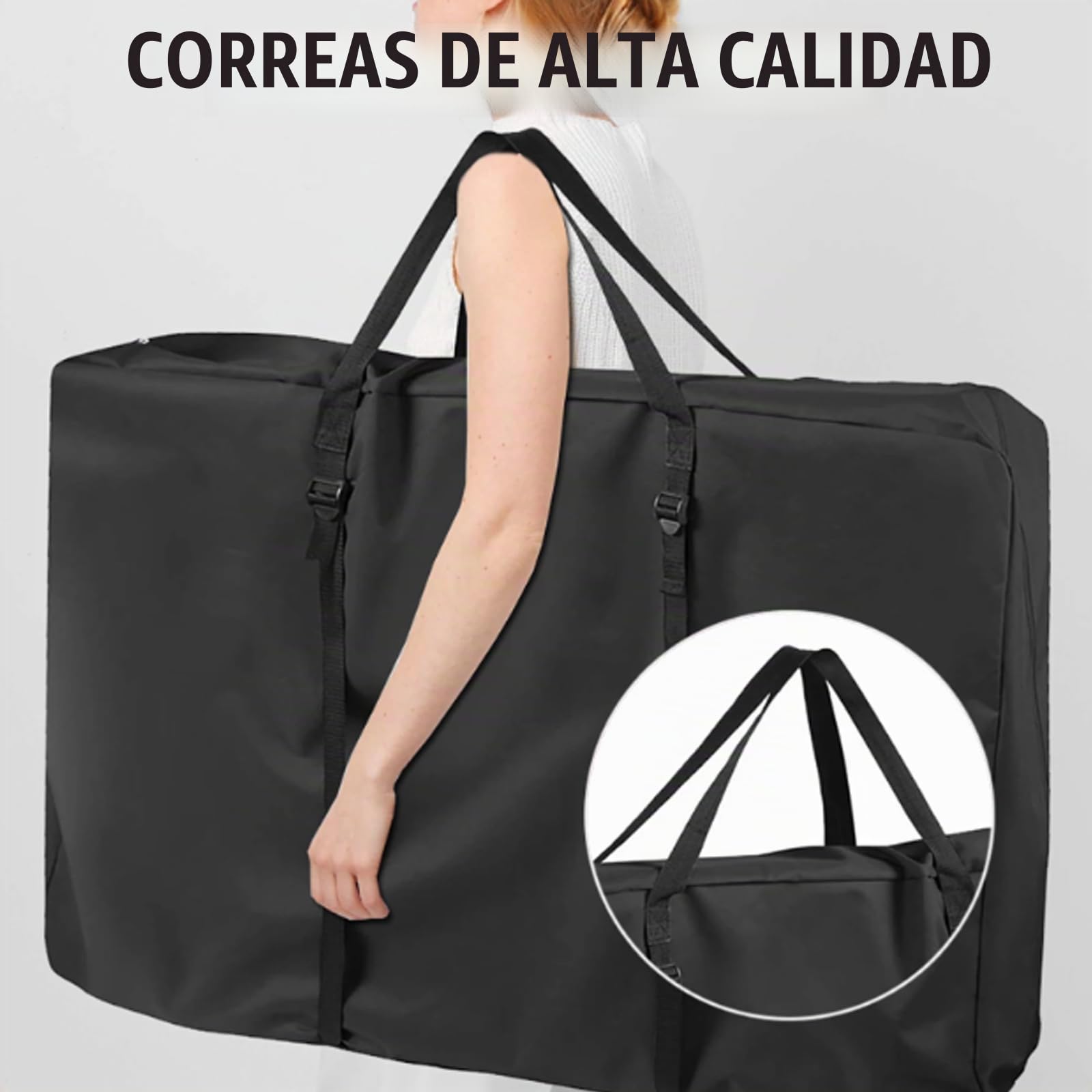 Bolsa de transporte para silla de ruedas, 600D para andador, 110 x 74 x 28 cm, bolsa de viaje para silla de ruedas, gran bolsa de transporte para andador y sillas de transporte, bolsa de snowboard e