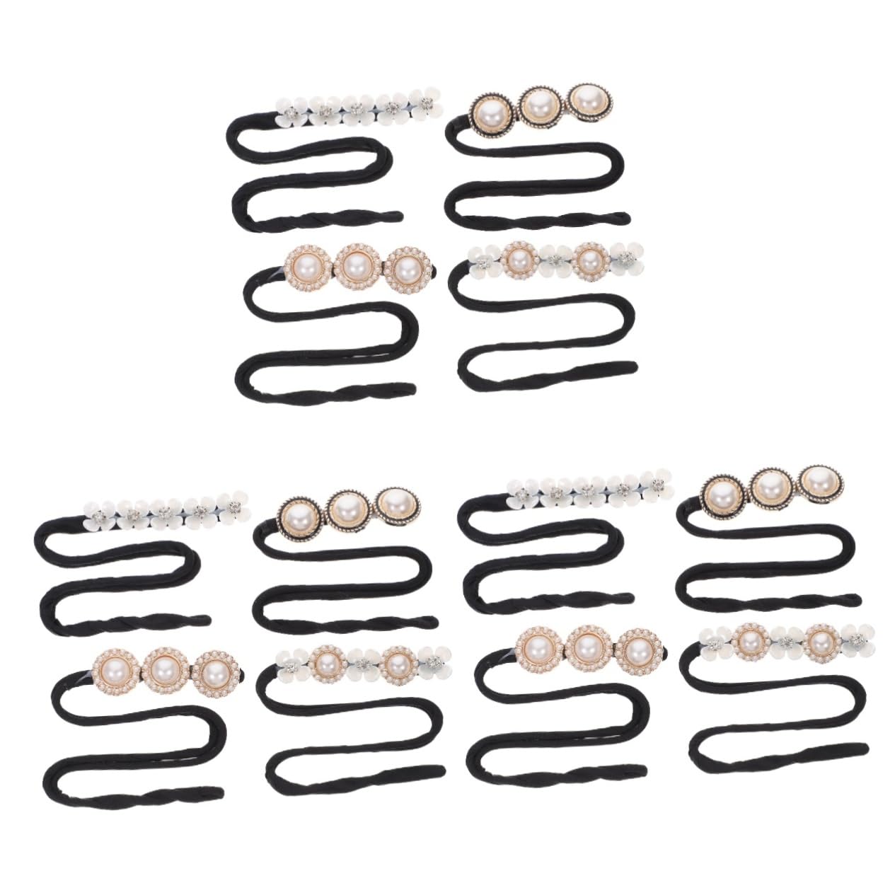 Didiseaon 12piezas Herramienta Para Hacer Moños De Pelo Perlas Accesorio De Para Mujeres y Para Ocasiones y Actividades