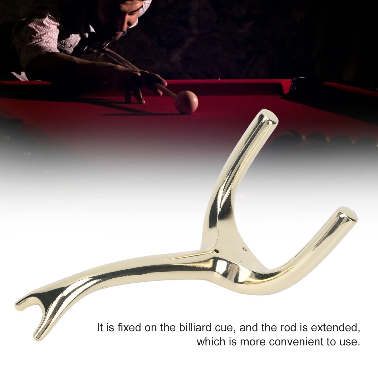 Tête de pont de queue de billard, tête de pont de billard en forme de nez d' éléphant, fourche en zinc, alliage d'aluminium, pont de queue de billard, accessoires de billard