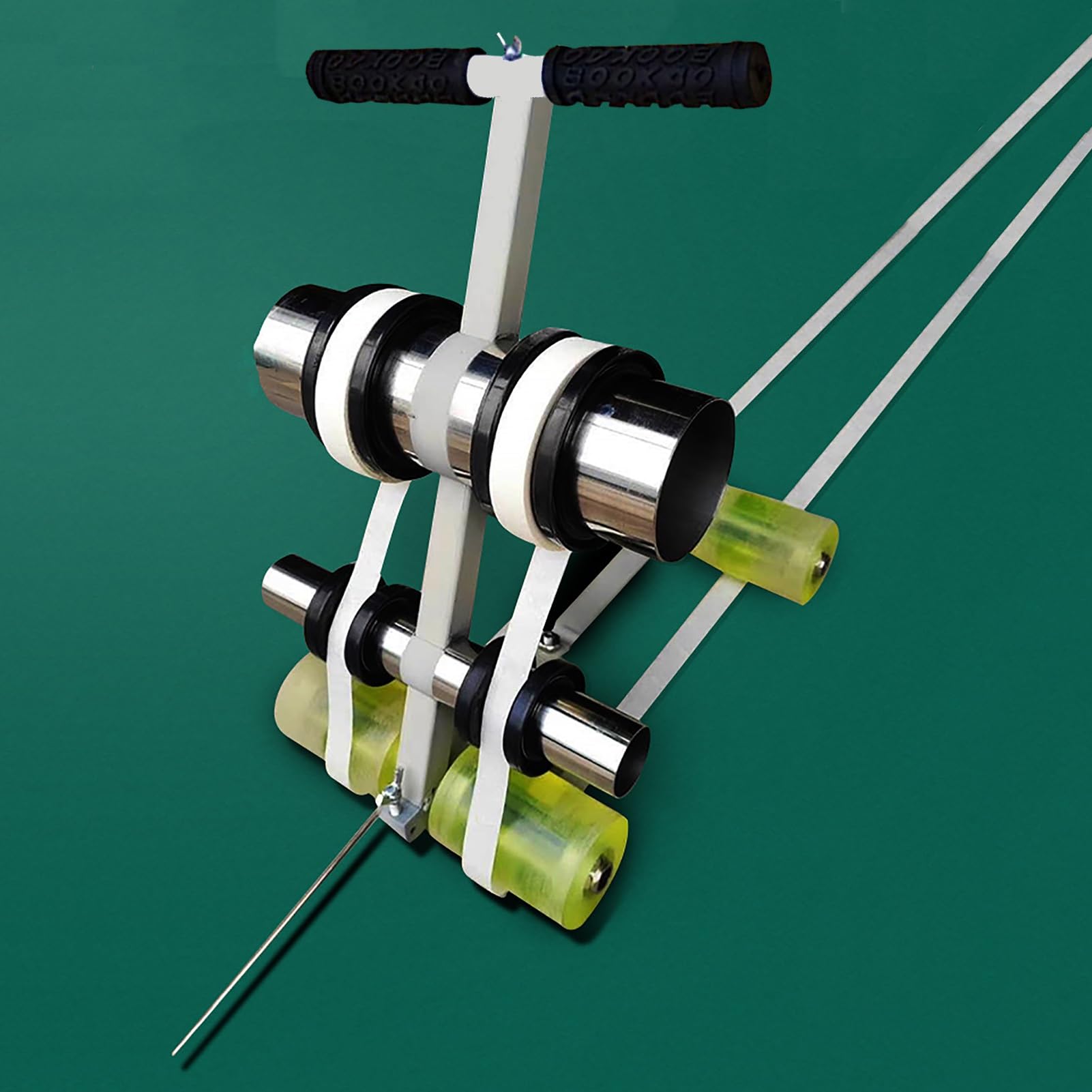 Pickleball Court Line Tape Machine per Applicatore di nastro per pavimenti per campi da esterno per parcheggio Striping Applicatore di nastro adesivo per vernice argento