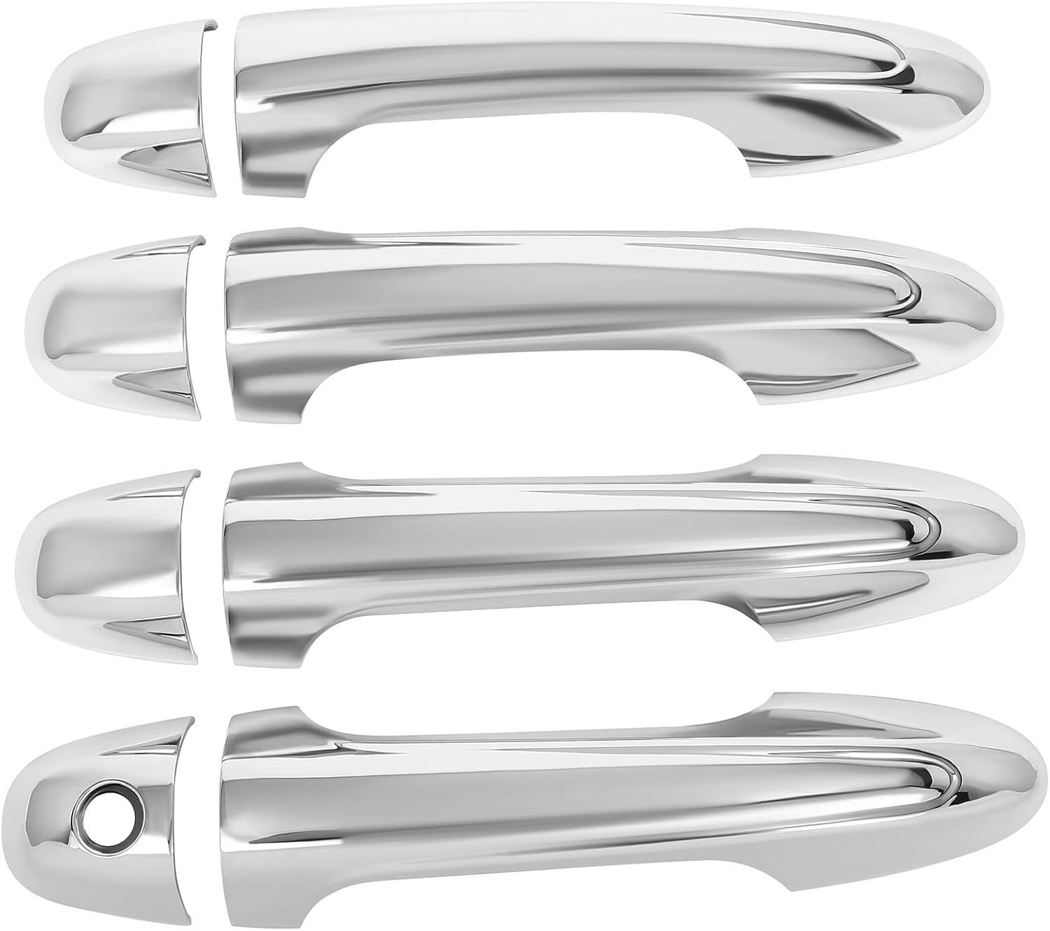 OCPTY Door Handle Covers for 2013-2018 for Toyota RAV4 Exterior Driver Side & Passenger Side Car Door Handle Covers Trim Kit Chrome 4PCS
