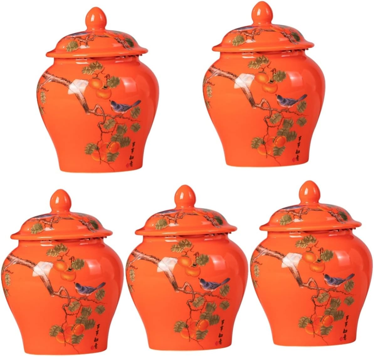 CIYODO 5pcs Ceramic Tea Ceramic Tea Pot Condiment Pot