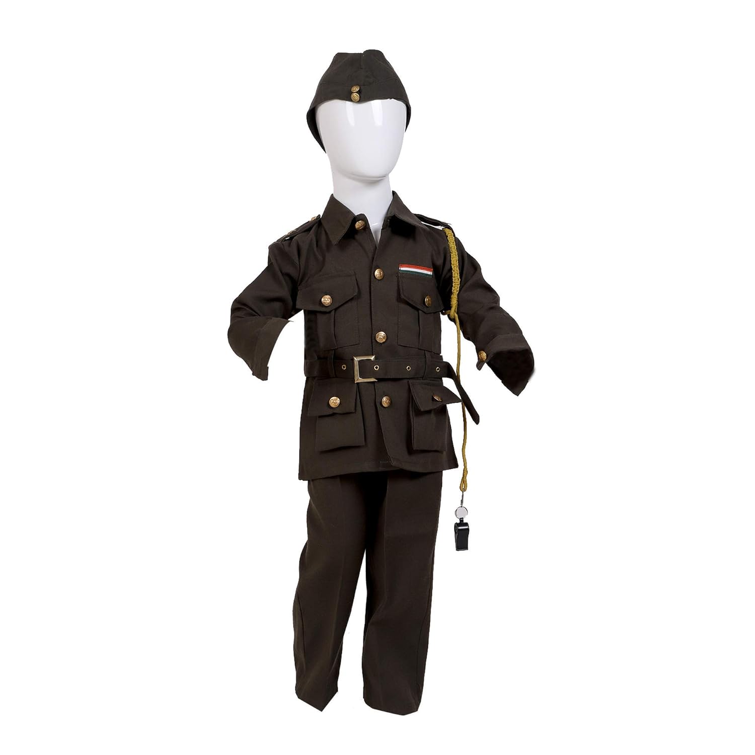 Buy CHANDU KI DUKAN Subhash Chandra Bose Fancy Dress Military Green