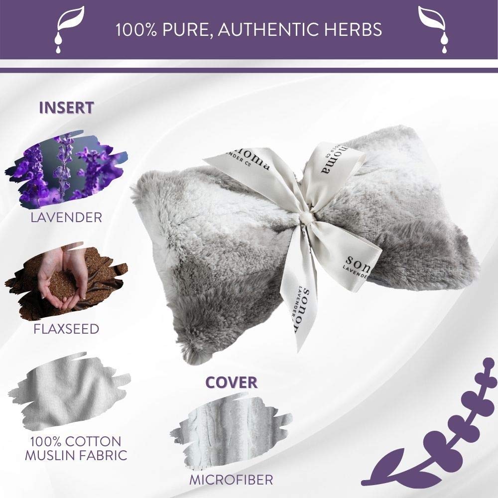 Sonoma Lavender Spa Mask Heatable Chillable Aromatherapy Eye Pillow