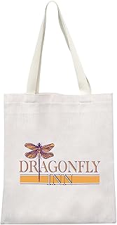 Dragon Fly Inn Canvas Tote Bag TV Show Inspired Shopping Bag for Fans (Dragon Fly Inn ShoppingCA)