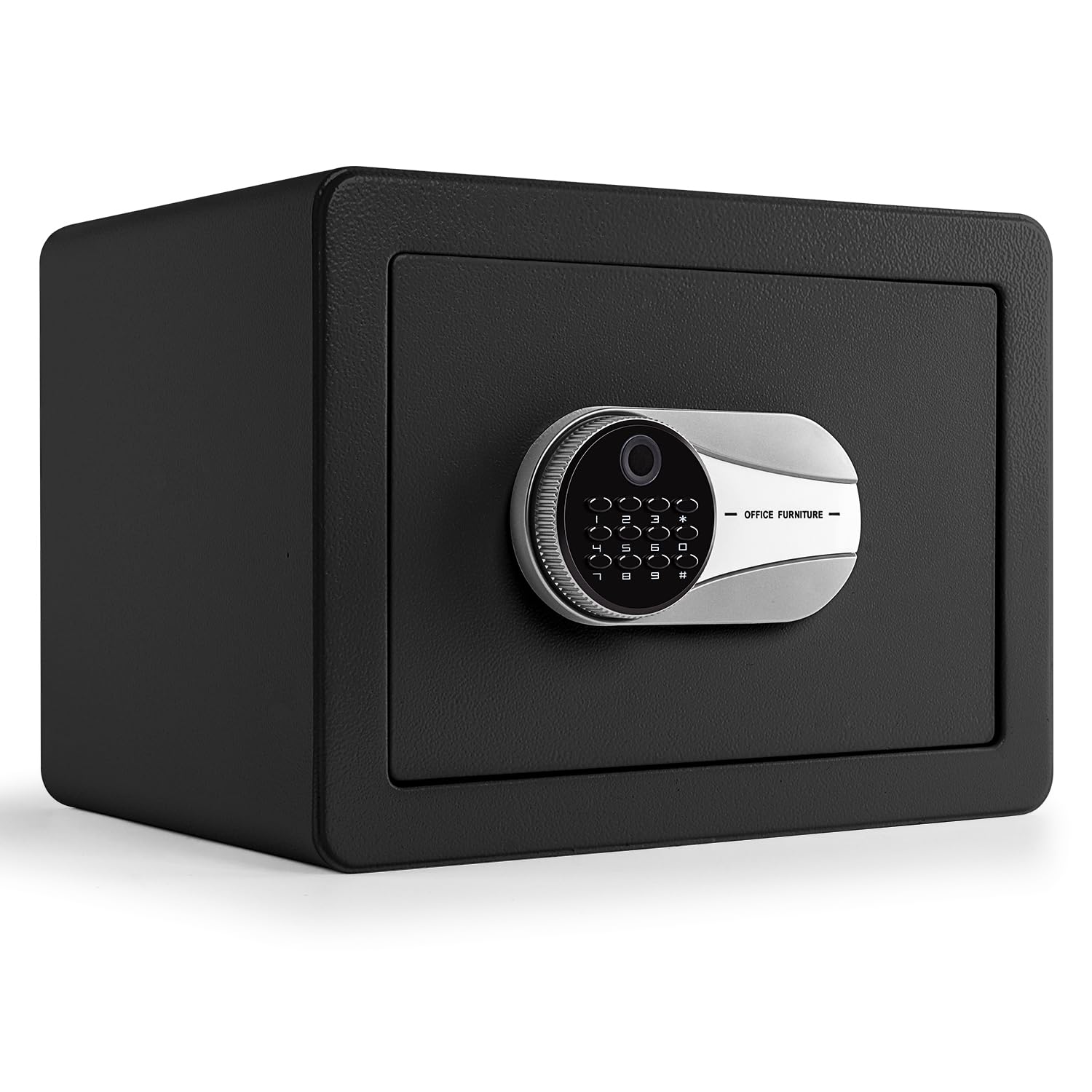 0.6 Cubic Feet Biometric Safe, Fingerprint Safe W/Fireproof Bag, Removable Shelf, Alarm System, Digital Electronic Money Box for Cash, Document, Home,