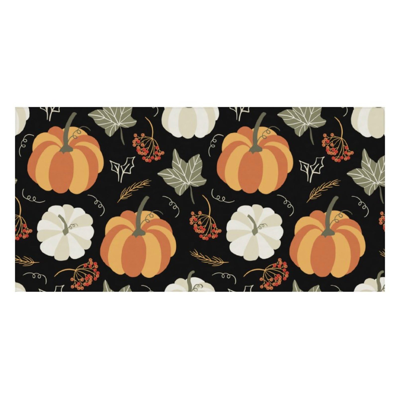 LWORZIIB Beach Towel, Autumn Pumpkin Leaves Bath Towel, Pool Towel Great for Gym Swimming 80 X 160cm