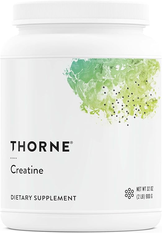THORNE Creatine - Micronized Creatine Monohydrate Powder, Amino Acid Support for Muscles, Cellular Energy & Cognitive Function* - Unflavored - NSF Certified for Sport - 5 g per Serving - 180 Servings