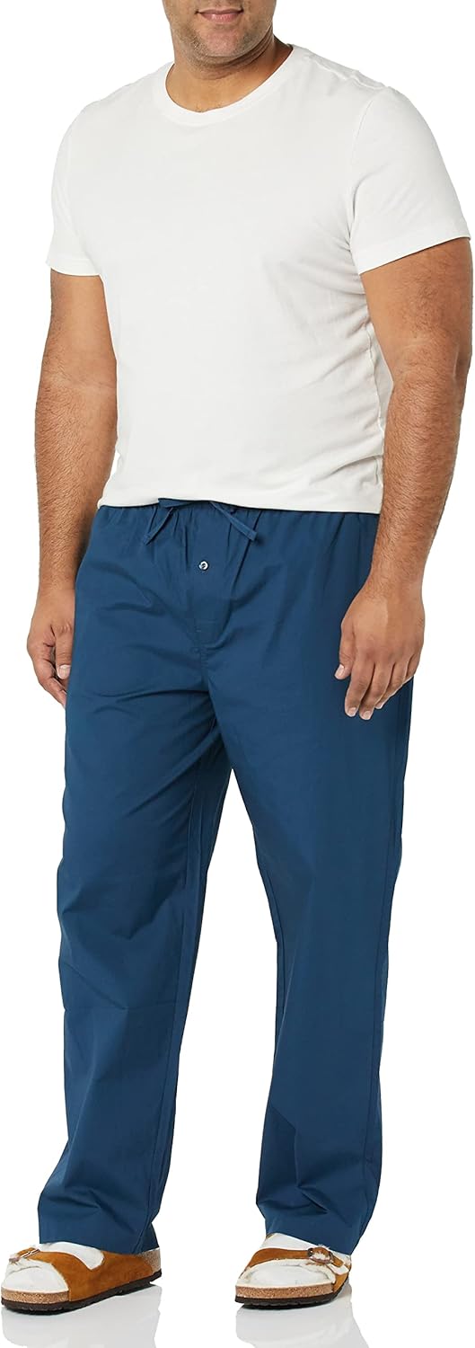 Amazon Essentials Men's Cotton Poplin Full-Length Pajama Bottoms, Pack of 2 - Image 4