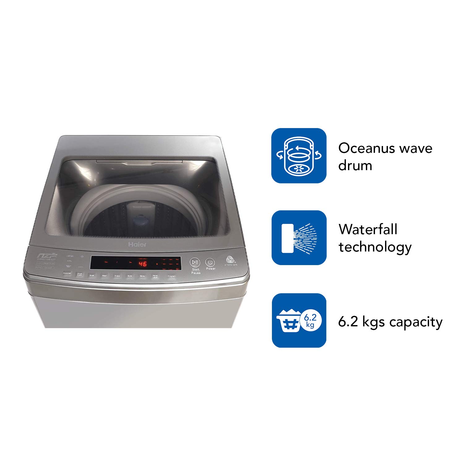Buy Haier Kg Fully-Automatic Top Loading Washing Machine (HWM70