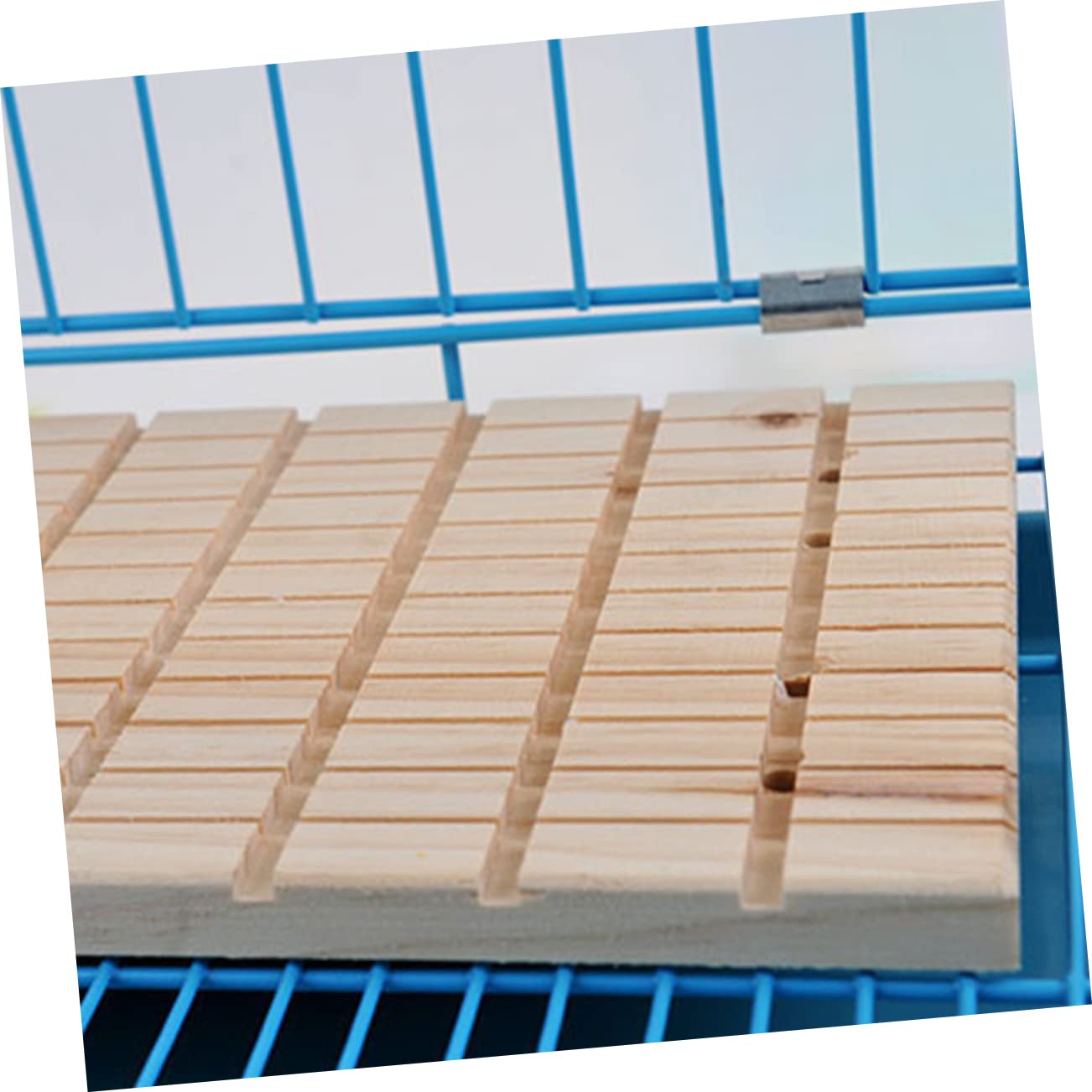 HANABASS 2pezzi Piastra in Legno per Tiragraffi Piccoli Animali Domestici Accessorio per Levigatura Conigli Raschietto in Legno per Topi Grigi e Criceti Design Elegante per Gabbia Animale