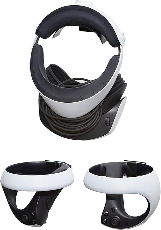 HIDEit Mounts Wall Mount for PSVR 2 - Bundle for PlayStation VR 2 and PSVR2 Sense Controllers - American Company - Not Compatible with Other VR Headsets