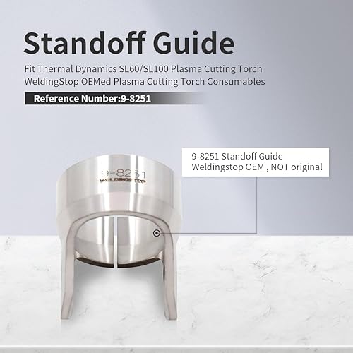 Miniatura 3 de Tapa protectora 9-8218 + guía de separación 9-8251 para consumibles térmicos dinámicos SL60 SL100 para cortadora de plasma
