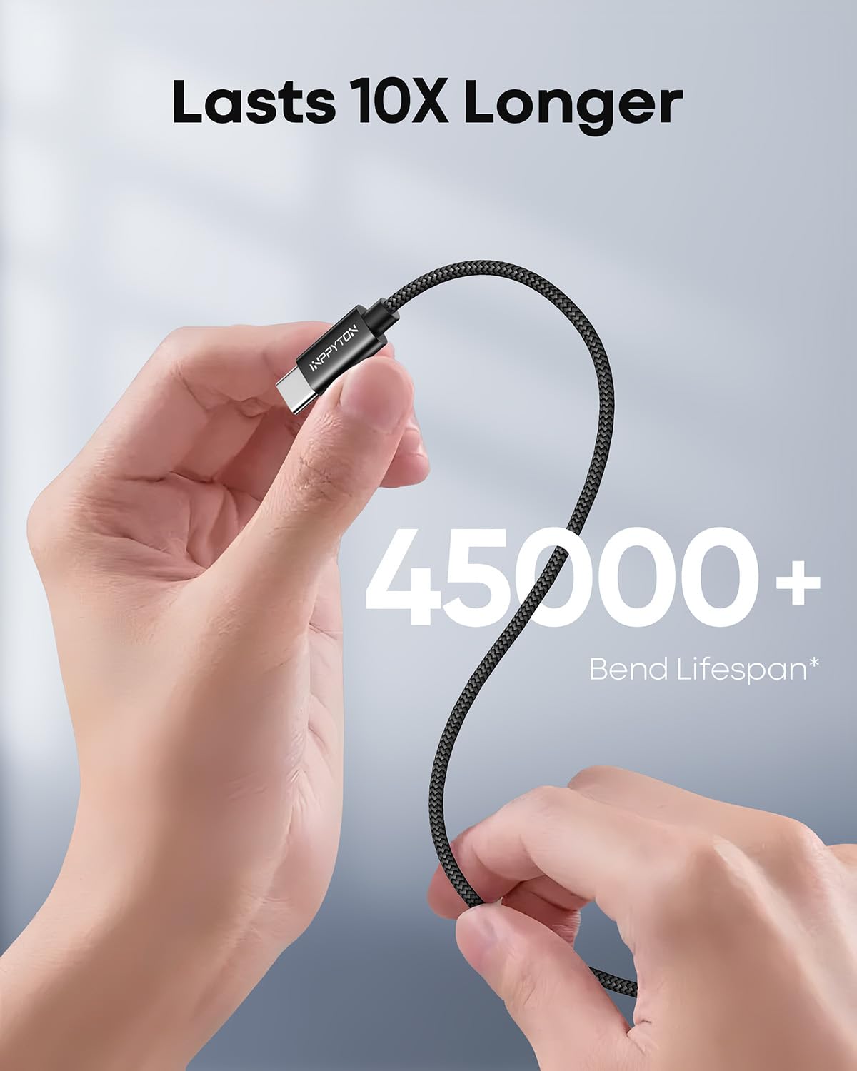 Cavo USB C extra lungo 15,2 m, da USB A 2.0 a USB tipo C, cavo di ricarica in nylon intrecciato di alta qualità [nessun dato] per telefoni USB-C, tablet, Galaxy, fotocamera, PS5, switch e