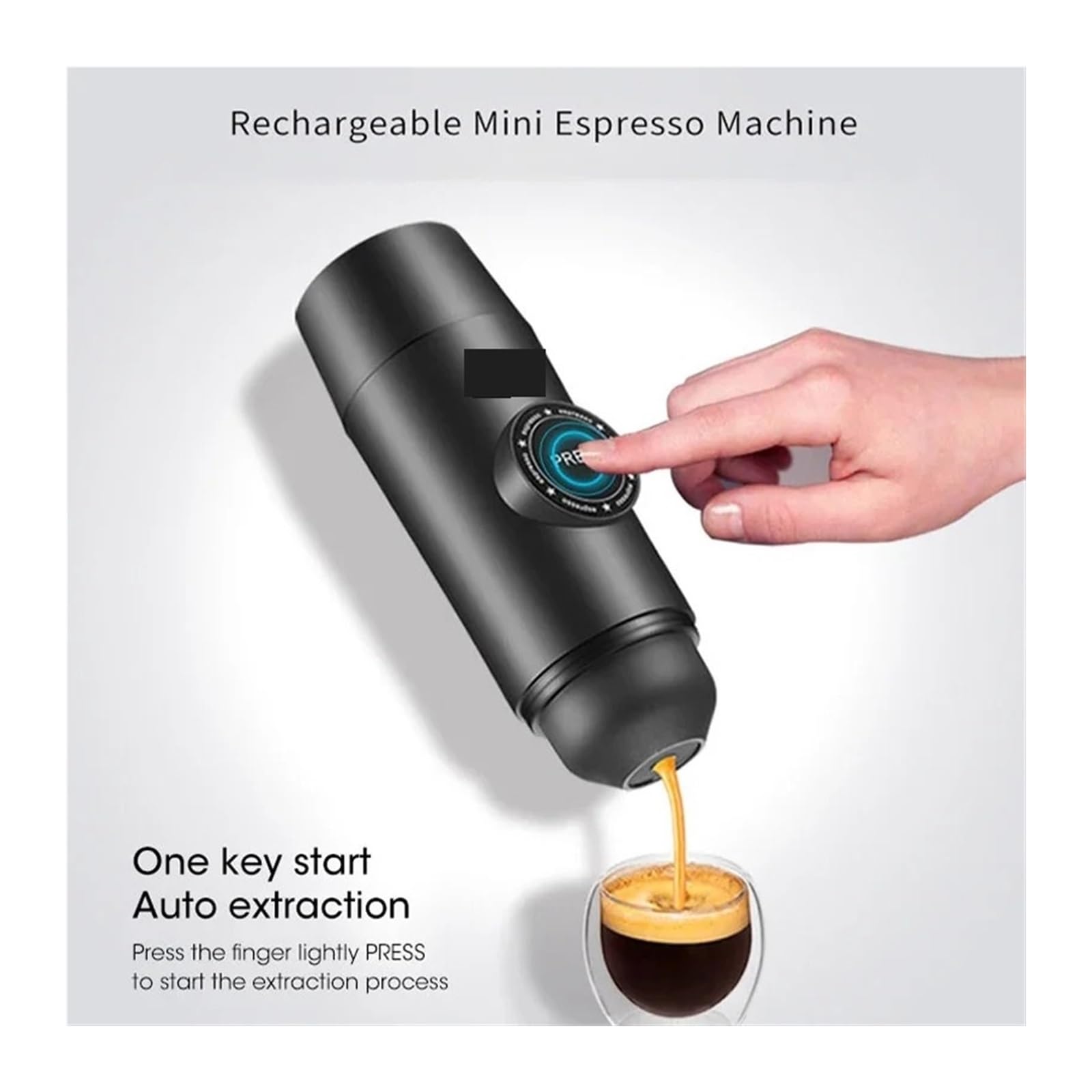 Przenośny ekspres do kawy Travel, Przenośny mini ekspres do kawy, elektryczny ekspres USB do kawy w kapsułkach z ekstraktem na zimno i na gorąco, idealny na kemping, piesze wycieczki, do ciężarówki do