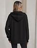 Sudadera con capucha para mujer, talla grande, con botones, bolsillos, forro polar cómodo, moda 2026, S-3XL 6