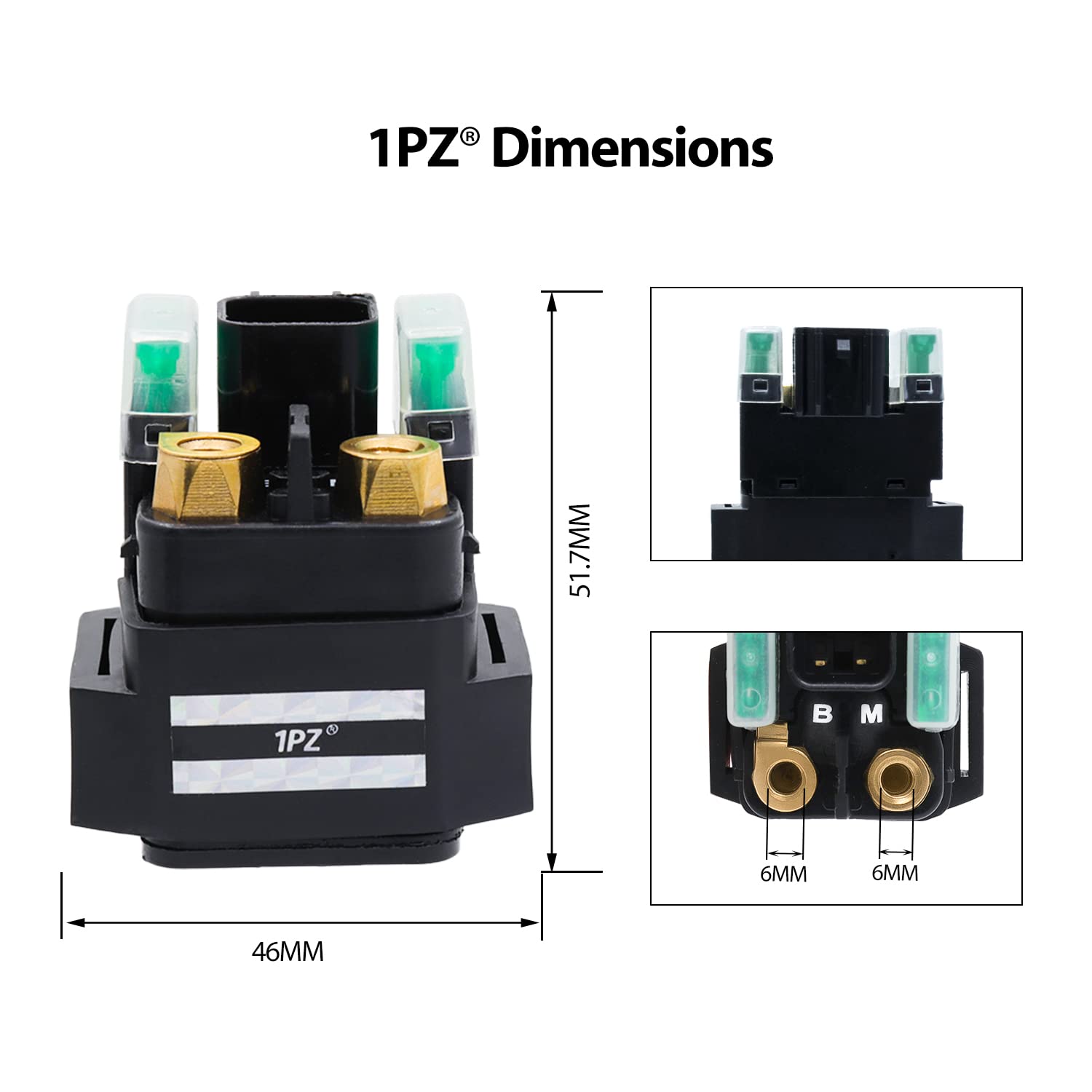 Solenoïde Relais Démarreur Pour Yamaha FJR1300, Suzuki GSXR, Etc. - Compatible Multi Modèles Moto