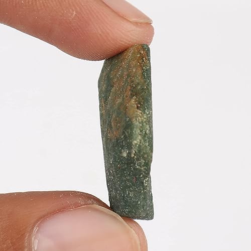 Miniatura 2 de GEMHUB Piedra curativa de jade verde natural birmano para volar, piedra curativa 36.30 Ct, Gema, Jade verde birmano