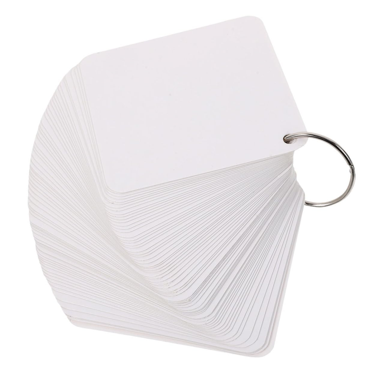 Alipis 300blätter Papierkarte Leer Memo Karten Selbst Gestalten Blanko Karteikarten mit Ring Vokabelkarten zum Schreiben Bastelmaterial für Handgemachte Karten