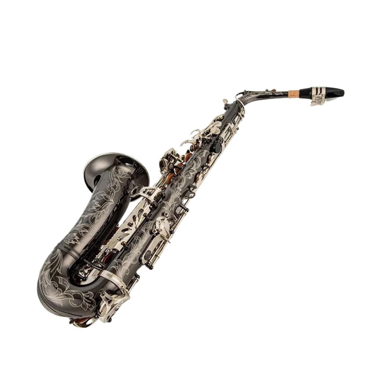 Professionale Sassofono Sassofono Contralto Nero in Lega di Nichel Argento Contralto Sax Strumento Musicale in Ottone con Custodia Bocchino