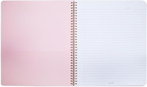 Miniatura 7 de ban.do Rough Draft Cuaderno grande en espiral con frase, 11 x 9 pulgadas, con bolsillos y 160 páginas con rayas universitarias, Make It All Happen