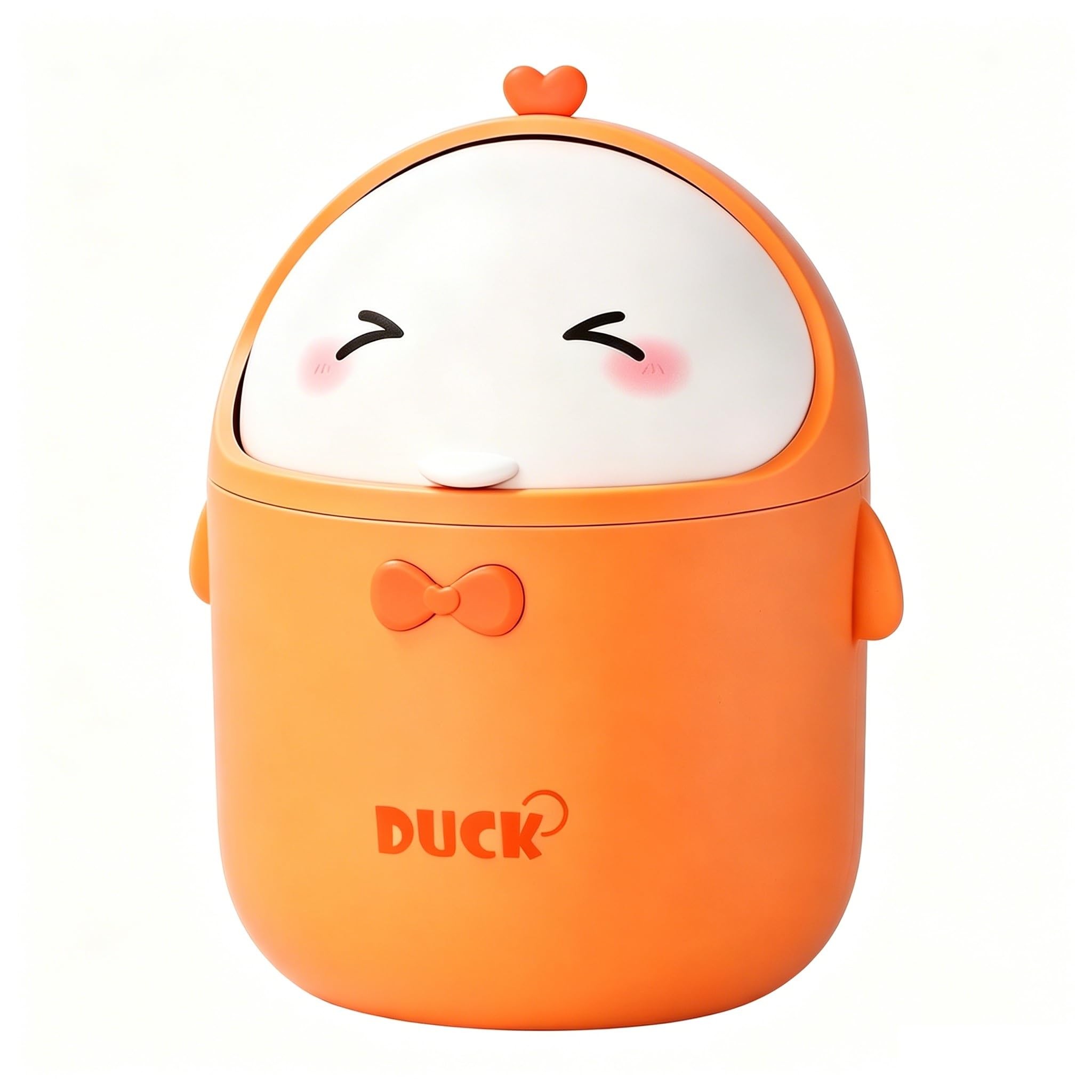Azyvum Mini TischmüLleimer mit Deckel, Süße Cartoon Tisch Mülleimer, Cute Papierkorb Klein, Kawaii Deko, Aufbewahrungsbox, für BüRos, Kinderzimmer, Schminktisch, Wohnzimmer - E