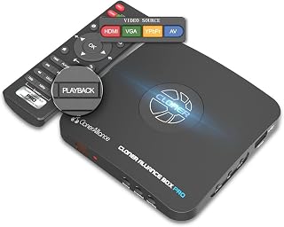 ClonerAlliance Box Pro 1080p@60fps Standalone Video Recorder DVR - HDMI RCA VGA Capture to MP4, TV Playback, No PC Needed
