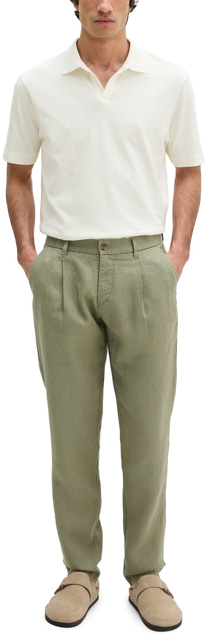 Marc O'Polo Leinenhose Model Osby Jogger Pleats