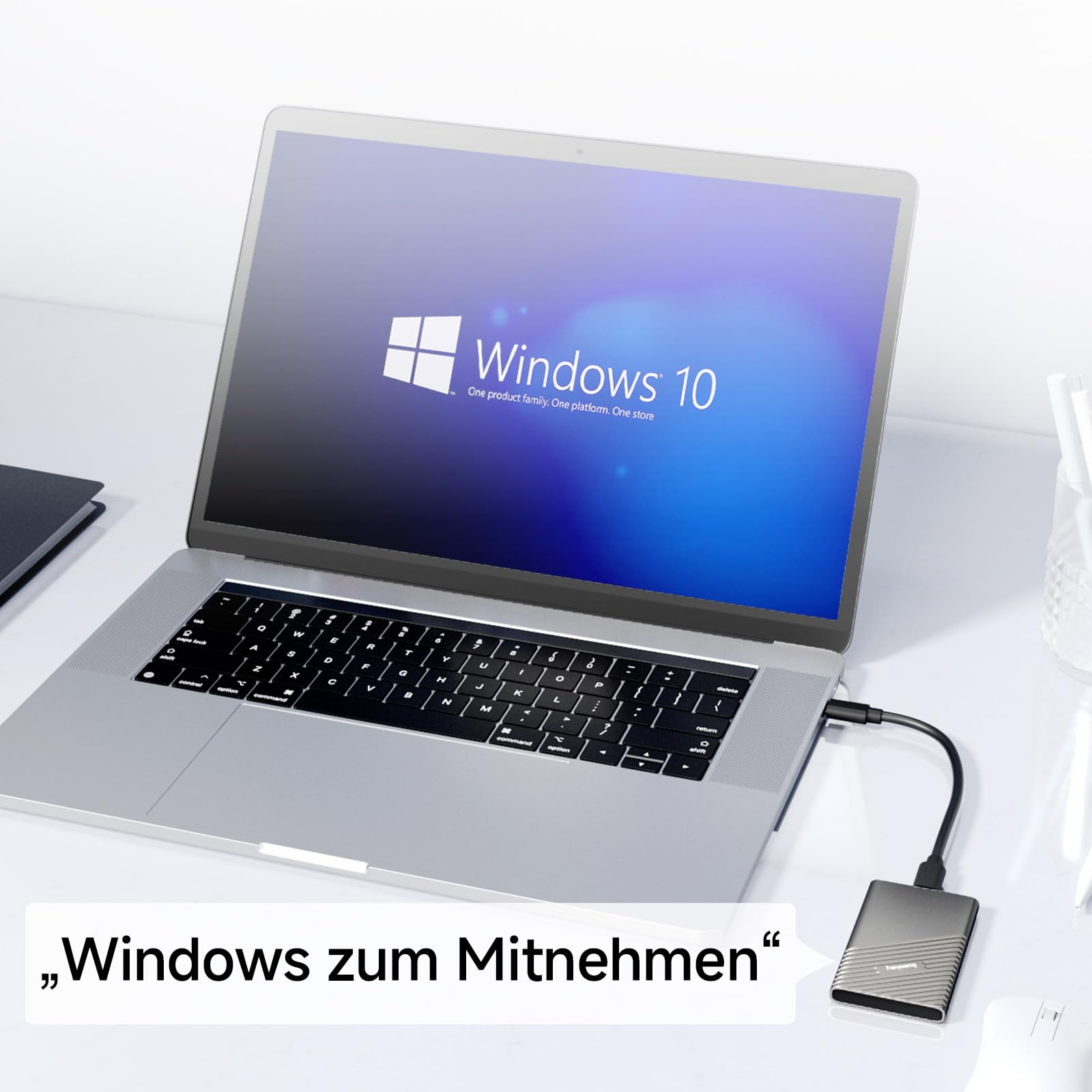 fanxiang Externe SSD 4TB Festplatte Bis zu 2000MB/s, USB 3.2 Gen.2x2 Typ C, Professional Externe SSD, Zuverlässiger Speicher für Desktops, Laptops, PC, XS Windows PS2000W