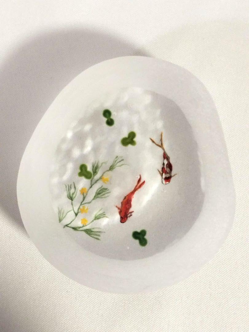 久保裕子さん作　ガラス　アカハライモリ　水草　ペーパーウェイト　文鎮　オブジェ 久保裕子さん作 ガラス アカハライモリ 水草 ペーパーウェイト