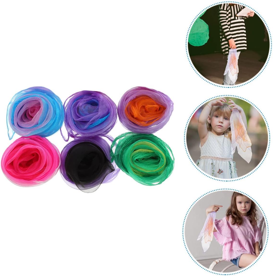 Chiffon Square Neck Scarf Juggling Dance Scarves Movement Scarves Dance Performance Scarves