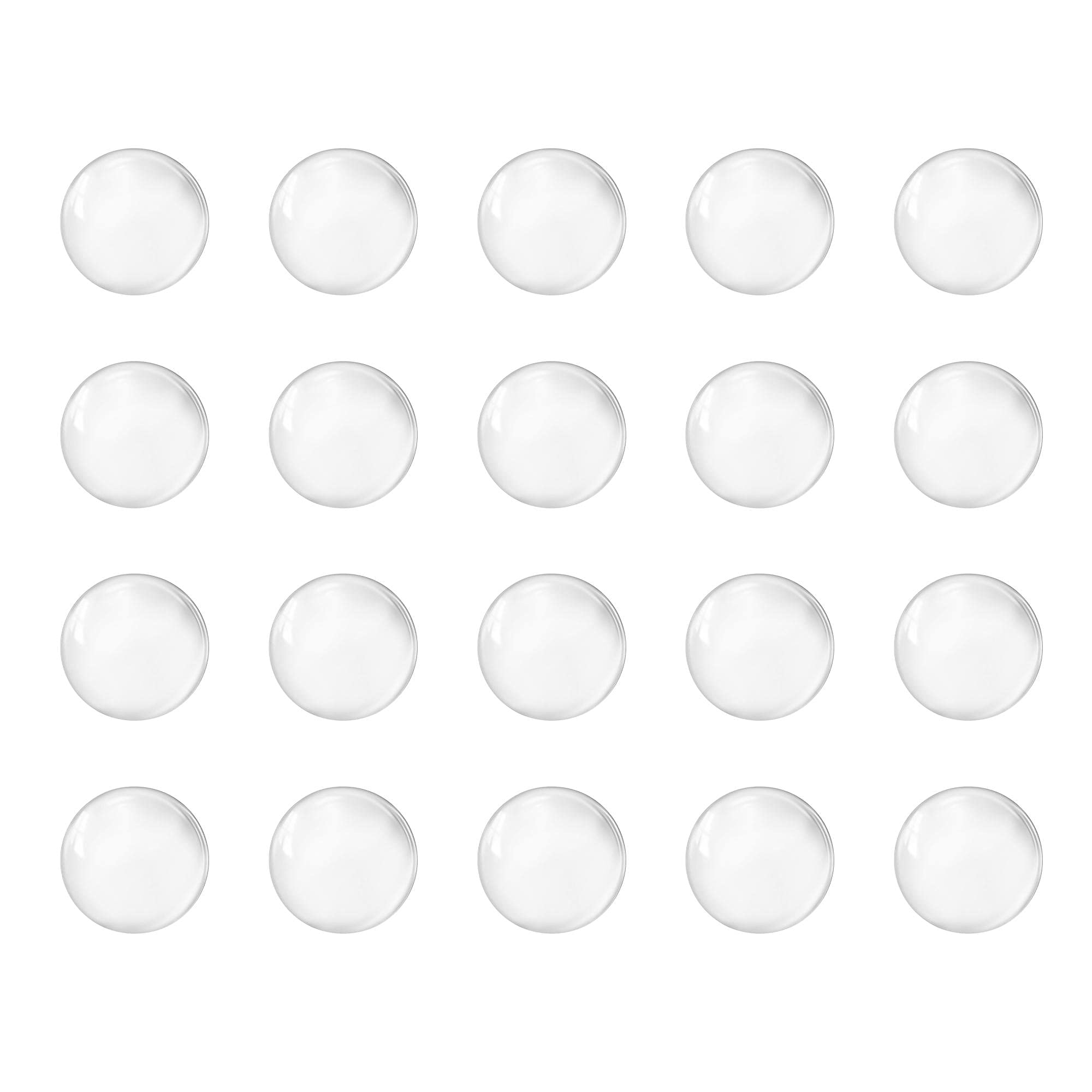 sourcing map 9mm Sólido Redondo Transparente Vidrio Bola Hirviendo Piedras Soda Lima Vidrio Perlas 100uds