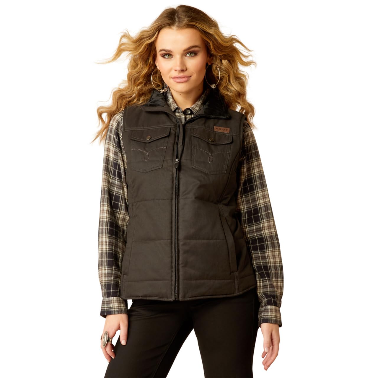 Ariat (WSL - Gilet trapuntato da donna Grizzly Banyan Bark
