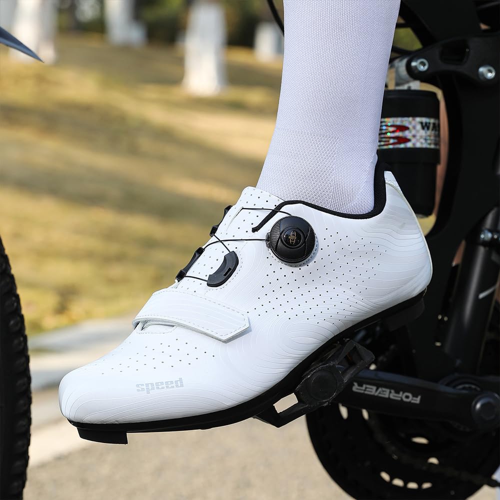 Scarpe Ciclismo Strada Uomo Donna Scarpe da Bici da Strada Extreme compatibili con Pedale SPD-SL e Installazione Compatibile SPD/Look KEO Cleats