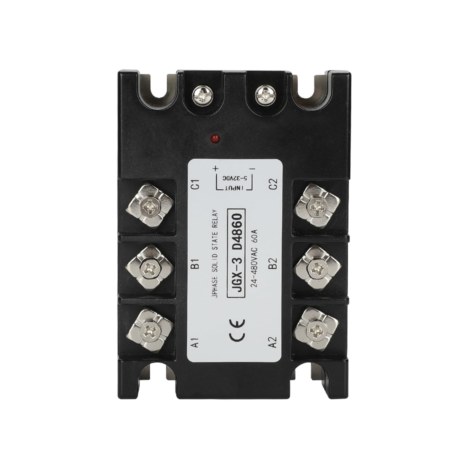 GVBAEPIEO Excellent DC Control AC Three Phase Solid State Relay SSR Industry Module Input Voltage 3-32VDC Output 24-480VAC(60A)