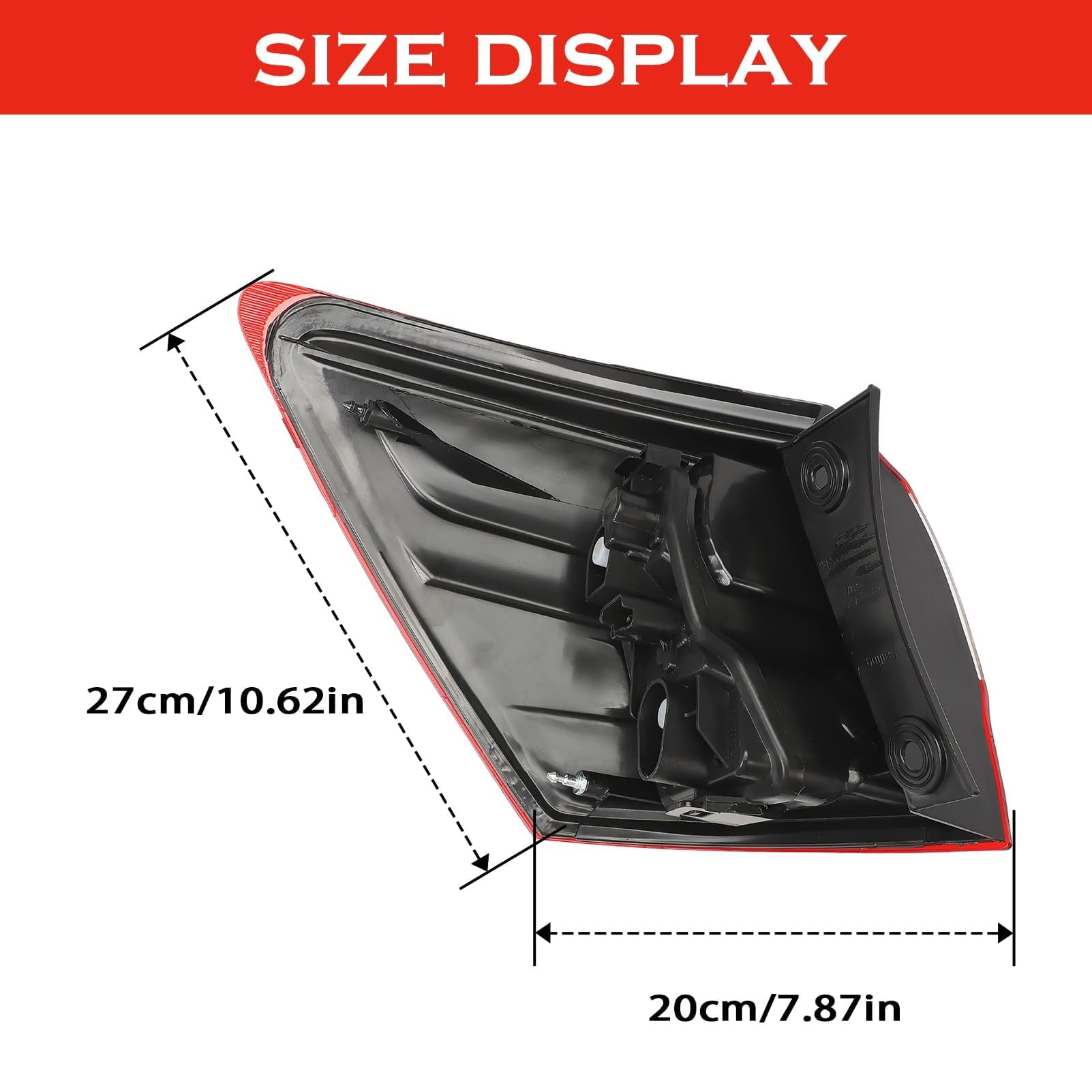 Fanale posteriore Destro per Qashqai J10 SUV 2010-2014 Gruppo Fanali Posteriore per Qashqai 5 e 7 posti Luci Posteriore 26555BR00A ULT115003 Gruppo Faro Posteriore