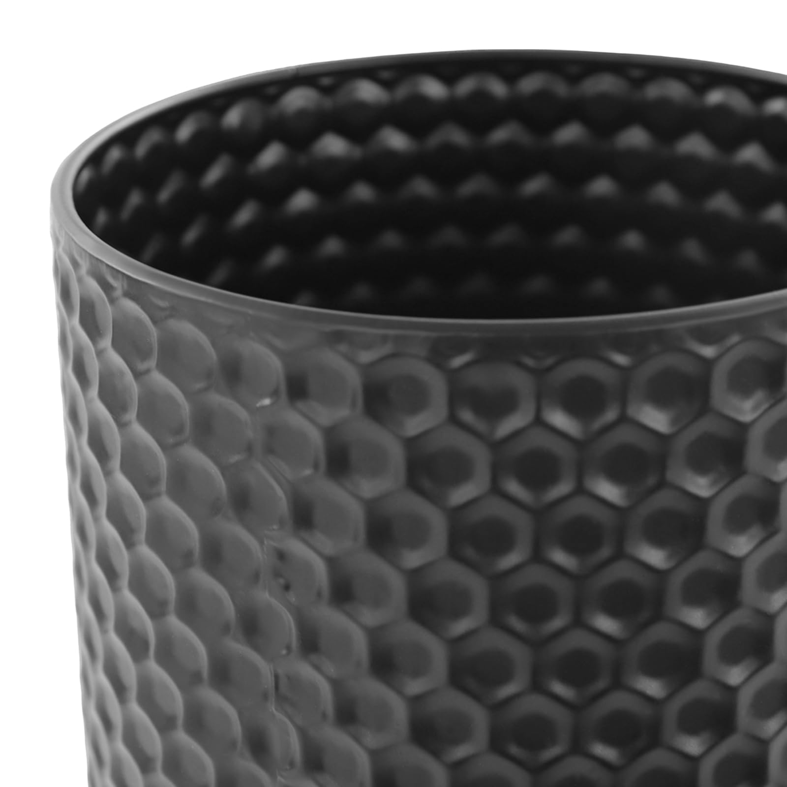 Set di vasi neri in ferro, 3 pezzi, grande struttura a nido d'ape, 40-70 cm, con design a nido d'ape per fiori artificiali, vaso decorativo moderno per soggiorno, sala da pranzo, camera da letto