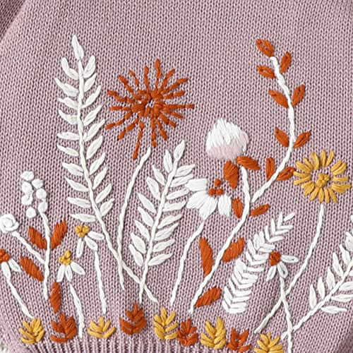 Lamgool Baby Boys Girls Pullover Sweater Knitted Button Down Toddler Kids Sweatshirt For Spring 4T Purple #TOP2