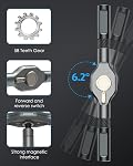 AMIR 24-in-1 Set de tournevis à cliquet magnétique avec poignée amovible, Kit d'outils de précision pour DIY Réparation de maison, Ordinateur portable, Mobilier & Électronique, pour professionnels & Voie quotidienne