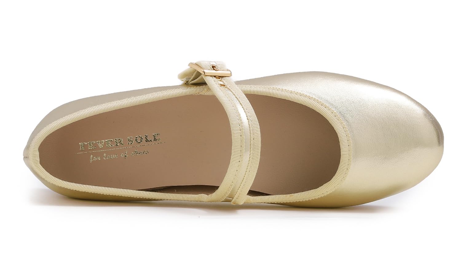 Feversole Women's Soft Breathable Belt Mary Jane Mujer Zapatillas Merceditas De Lona Mary Jane