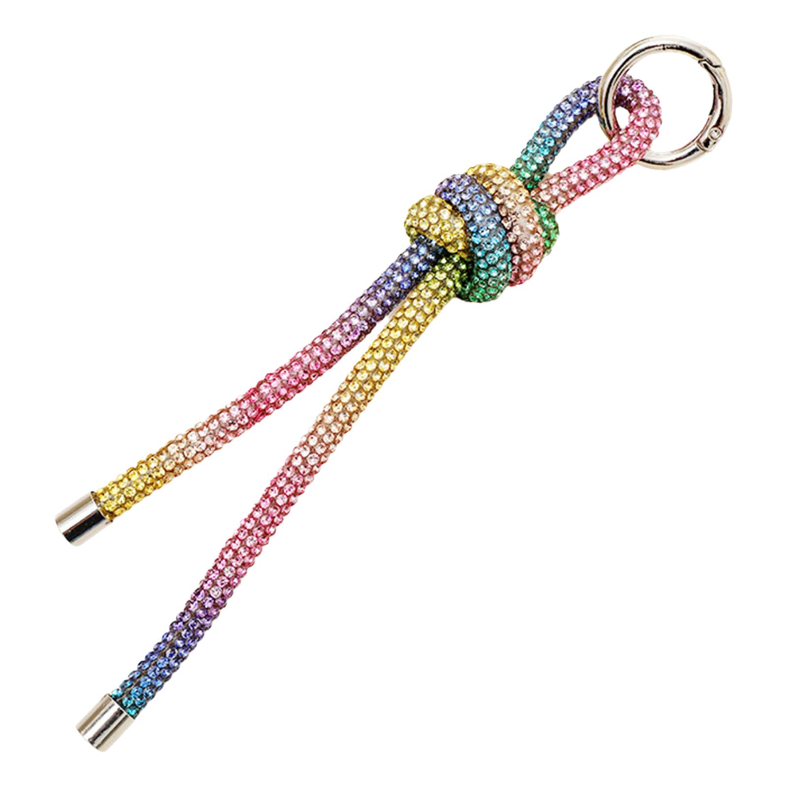NEWFT Glittering Diamonds Hanging Rope Stylish Holder Trendy Rhinestones Hanging Rope Bag Adornment Female Accessory