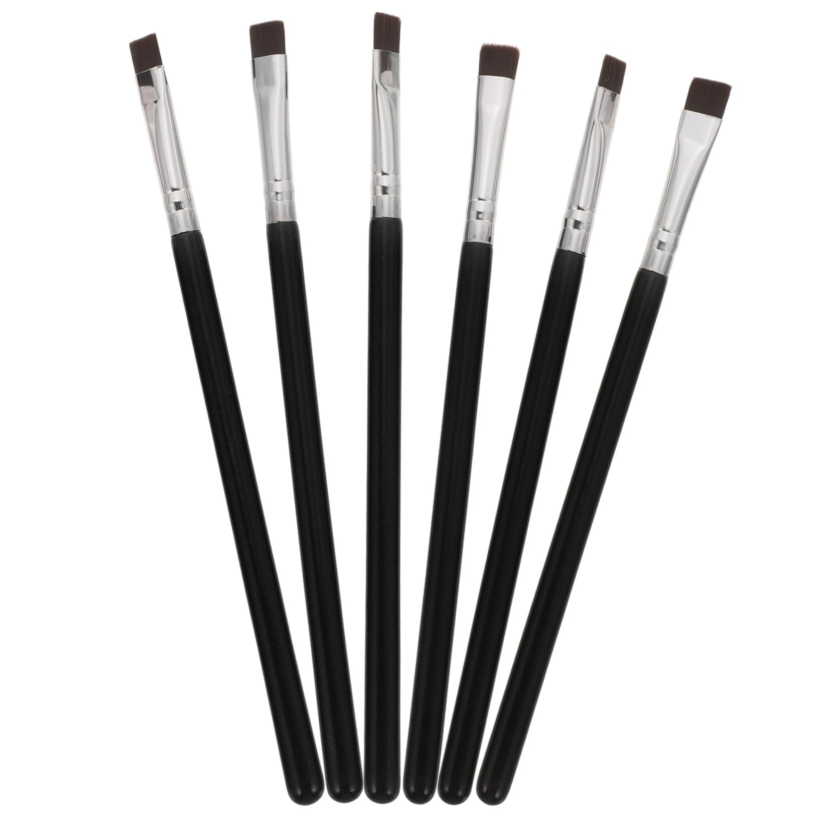 minkissy 30 Pz pennello per sopracciglia piatto pennello per eyeliner sottile e piatto pennello per sopracciglia definitore abito pennello piatto strumento per l'eyeliner pennello da trucco