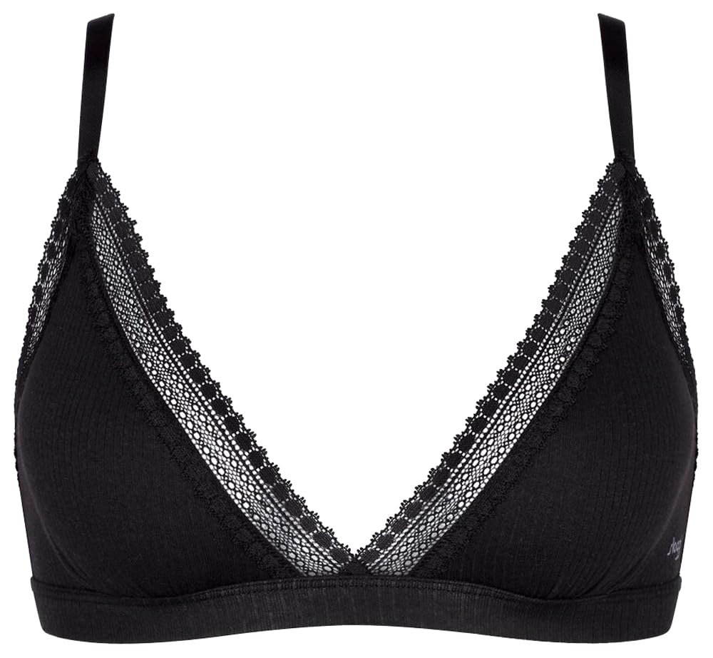 Sloggi Women's sloggi GO Ribbed R Bralette, BLACK