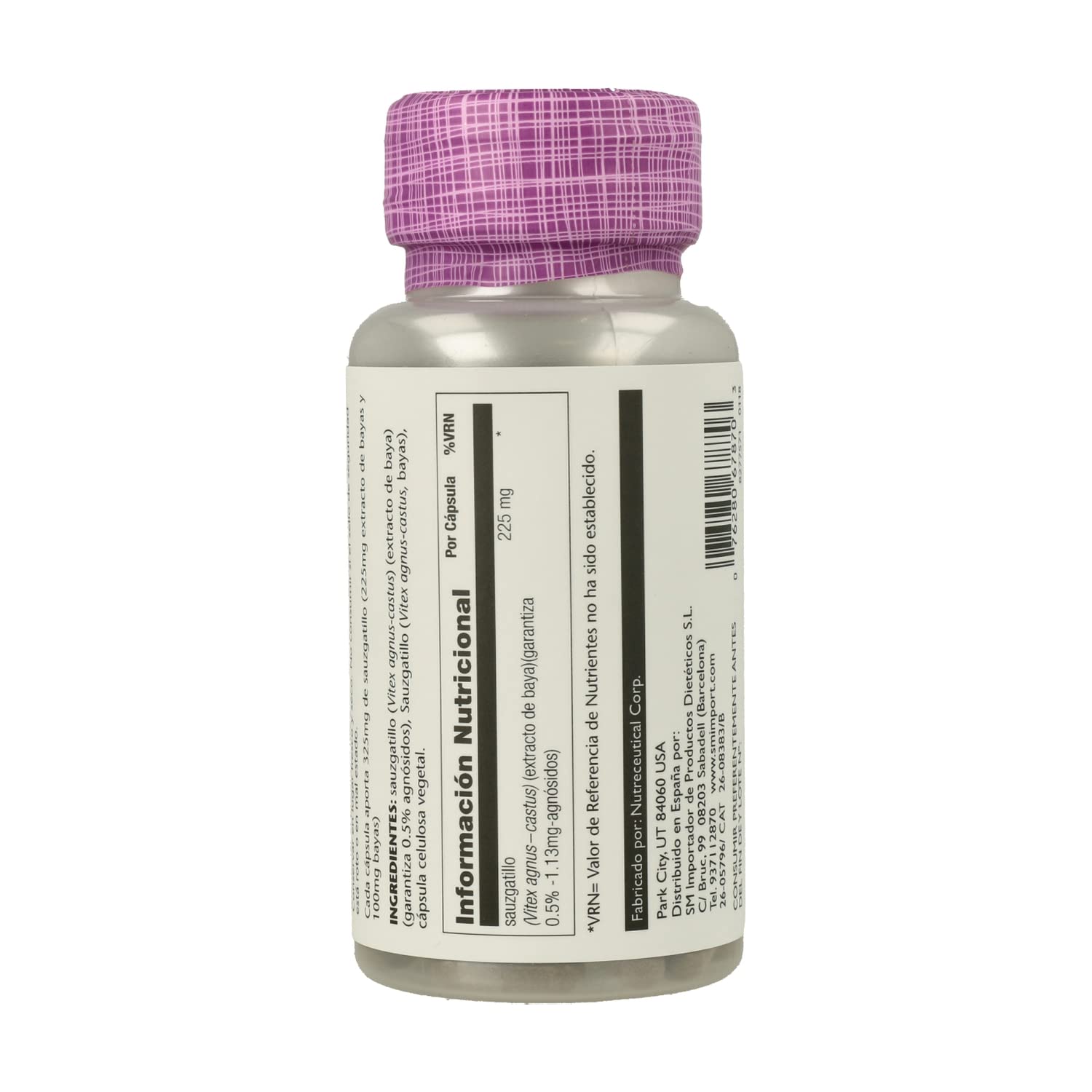 Vitex (Sauzgatillo) 225 mg 60 veg caps (Pack 2 u.)