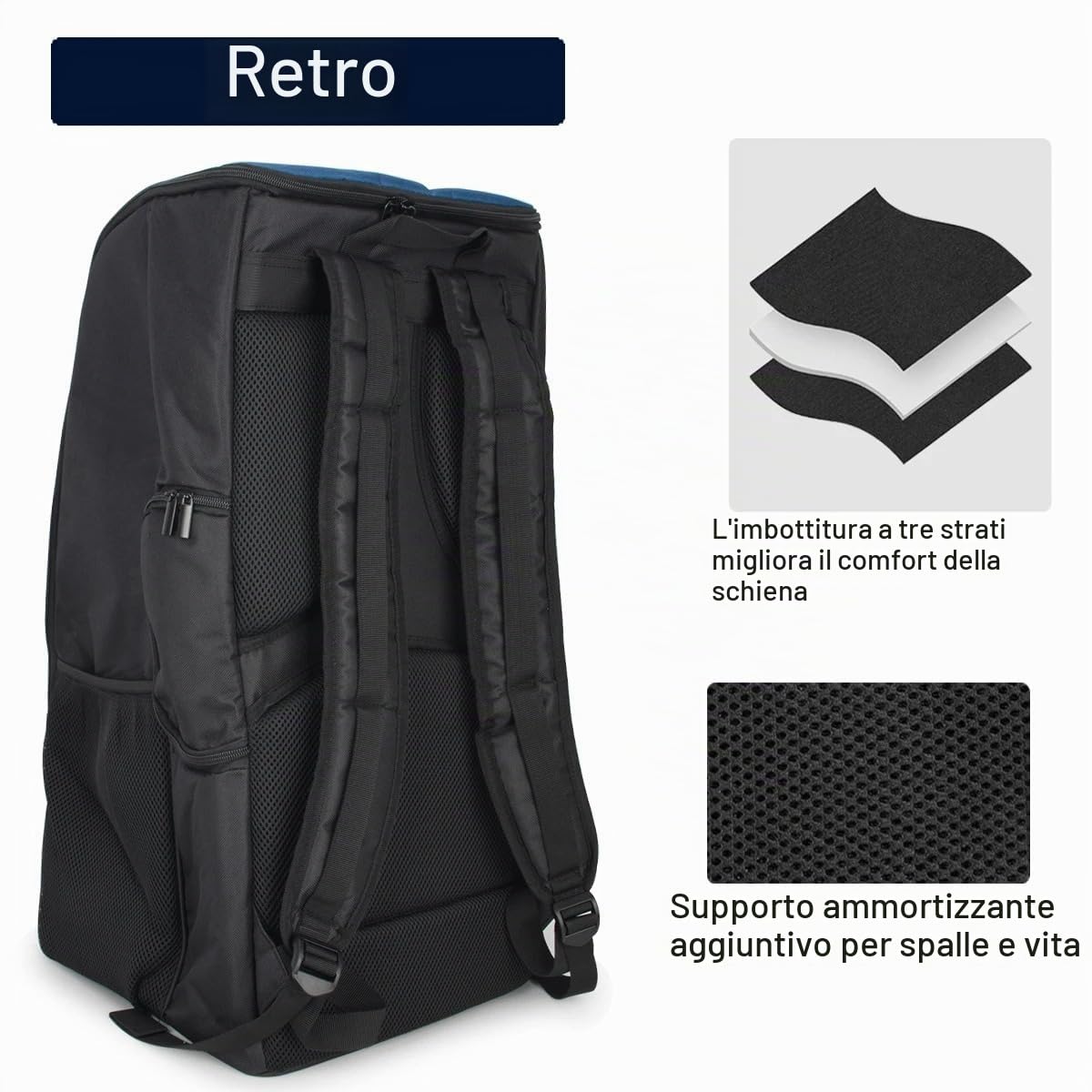 Borsa per auto RC, zaino RC impermeabile, portaoggetti per auto RC con supporto in PP e tasche multiple per strumenti e accessori per Axial SCX10 Capra e TRX4 TRX6 scala 1/10 RC Crawler Buggy Monster