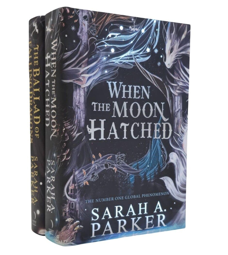 Moonfall Series by Sarah A. Parker 2 Books Collection Set (When the Moon Hatched & The Ballad of Falling Dragons)
