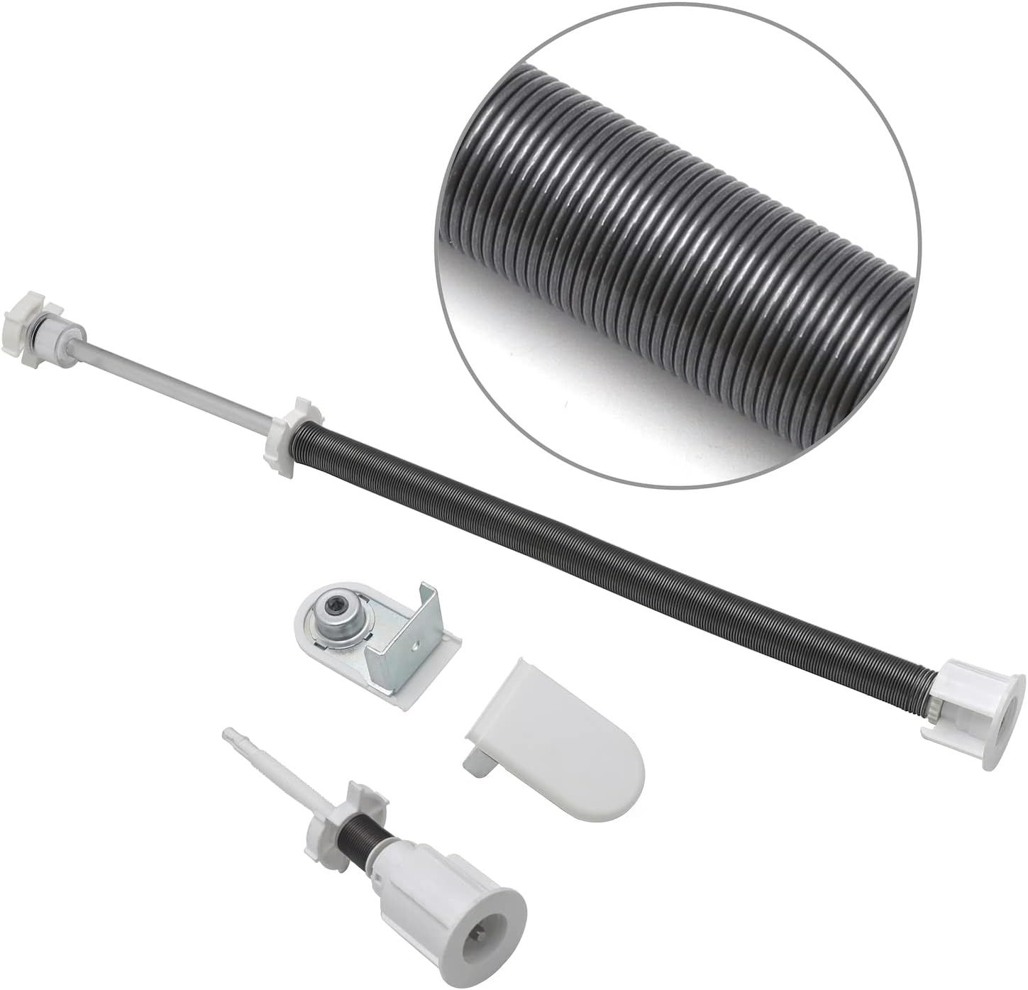 XKMT- Spring w/Roller Blind Hanging Curtain Sunshade Bracket Replace For 38mm tube [P/N: ET-BLIND-SB038-2-WHITE]