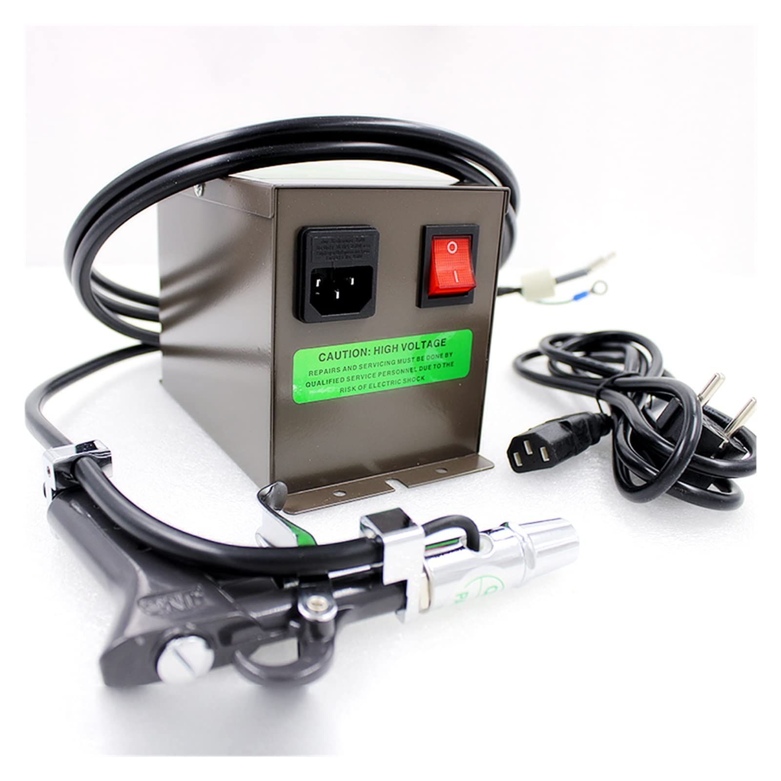 Pistola de aire comprimido antiestático ionizante electrostática con generador alto voltaje