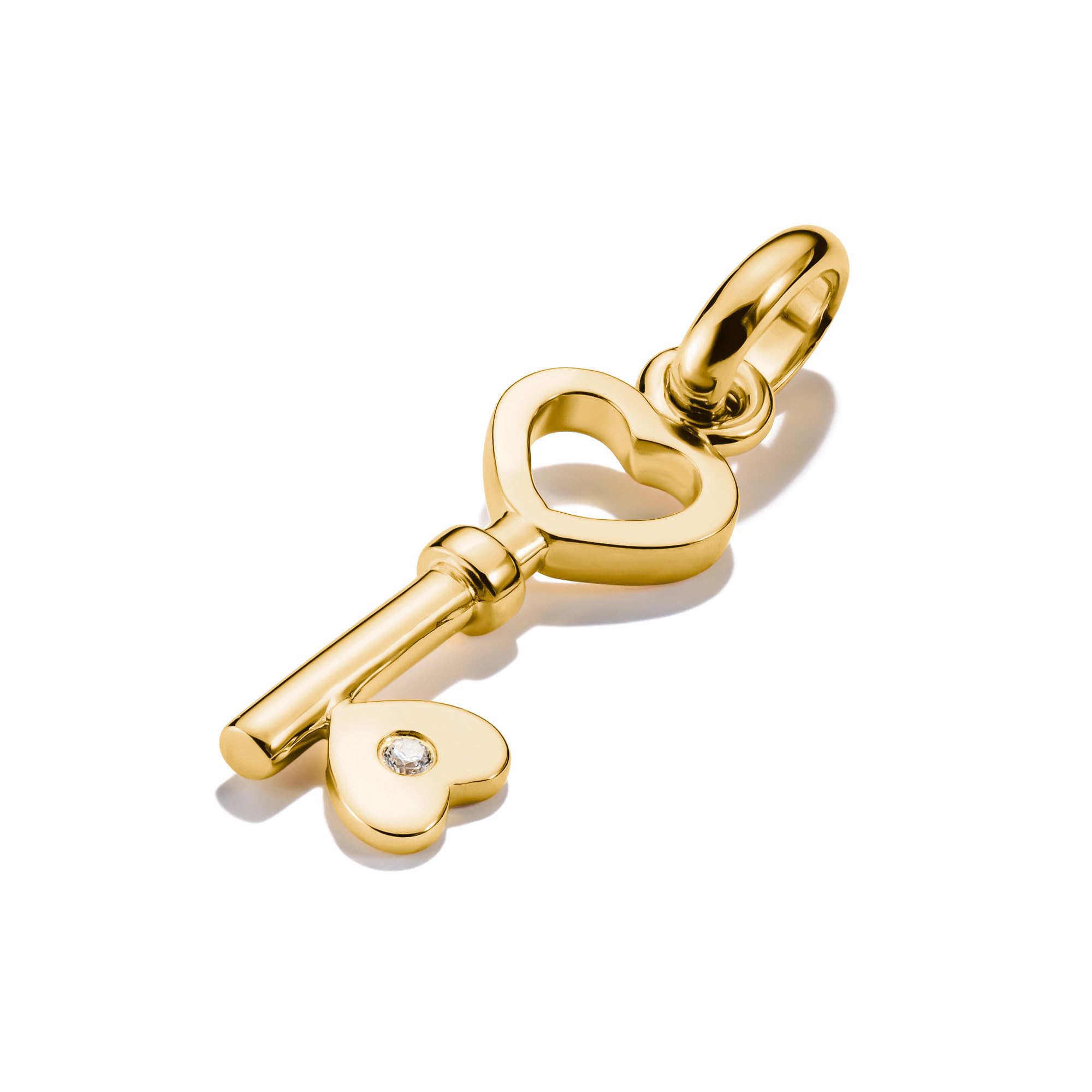 Thomas Sabo Charm Club Connect CC1241-414-14 - Ciondolo a forma di chiave d'amore, in argento 925 riciclato